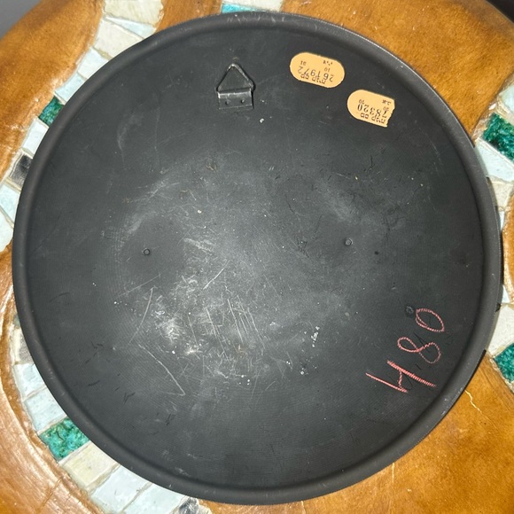 Decorative religious plate made in Israel lions menorah - Picture 2 of 3